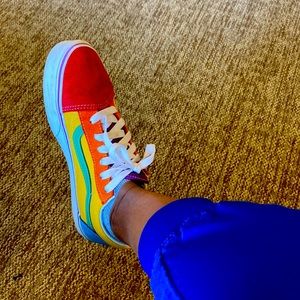 Vans multi colored shoes